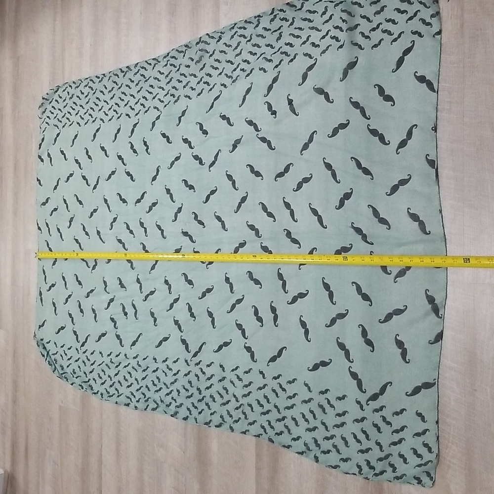 Scarf - Large Scarf Mustache Pattern - image 5